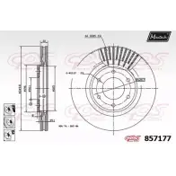 Тормозной диск MAXTECH 1194805191 8 57177 857177.6980 MYWW8L