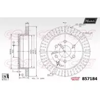 Тормозной диск MAXTECH 1194805218 857184.0080 MLNYG 8 57184
