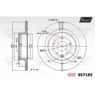 Тормозной диск MAXTECH 857185.0000 1194805222 0BXR3 85718 5