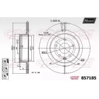 Тормозной диск MAXTECH 8571 85 1194805227 857185.6980 73PO2RJ