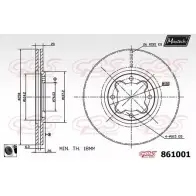 Тормозной диск MAXTECH 8 61001 1194805319 TH0NO 861001.0060