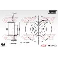 Тормозной диск MAXTECH 861012.0060 S8542K4 8 61012 1194805385
