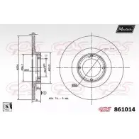 Тормозной диск MAXTECH 861014.0080 8 61014 1194805398 0I0EH