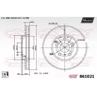 Тормозной диск MAXTECH 1194805434 NG95Z 861021.0080 8 61021