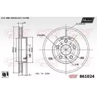 Тормозной диск MAXTECH EAPTMZX 1194805451 8 61024 861024.0060