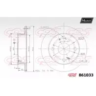 Тормозной диск MAXTECH 1194805498 861033.0000 6U2INFO 86 1033