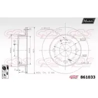Тормозной диск MAXTECH 861033.6060 8610 33 1194805501 SQ7AI