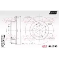 Тормозной диск MAXTECH 1194805502 8 61033 0G0P7 861033.6880