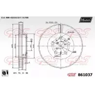 Тормозной диск MAXTECH 861037.0060 1194805523 861 037 MEWQ84K