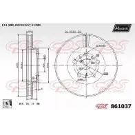 Тормозной диск MAXTECH Z0VFQF 1194805524 861 037 861037.0080