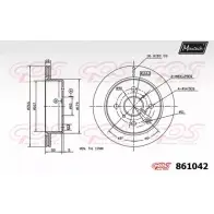 Тормозной диск MAXTECH GQU65 861042.0000 1194805552 86104 2