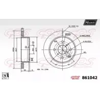 Тормозной диск MAXTECH WT58G 861042.0080 86 1042 1194805554