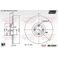 Тормозной диск MAXTECH 861064.0060 8610 64 V1K1KN 1194805577