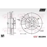 Тормозной диск MAXTECH 861094.0060 MLL2IHA 1194805667 861 094