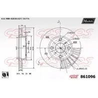 Тормозной диск MAXTECH 861096.0060 86 1096 A6559 1194805679