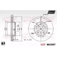 Тормозной диск MAXTECH 1194805685 861097.0060 86 1097 X9QXH8R