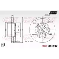 Тормозной диск MAXTECH 861 097 UPSVE 861097.0080 1194805686