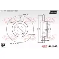 Тормозной диск MAXTECH 8611 03 4WORW 861103.0060 1194805715