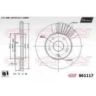 Тормозной диск MAXTECH 8611 17 861117.0060 1194805787 TAUD7Z