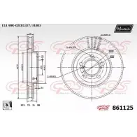 Тормозной диск MAXTECH D24CAX 1194805834 8611 25 861125.0080