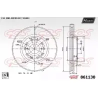 Тормозной диск MAXTECH 861 130 AARYAJM 861130.0080 1194805858