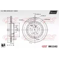 Тормозной диск MAXTECH 861162.0060 861 162 1194805869 BRTR6