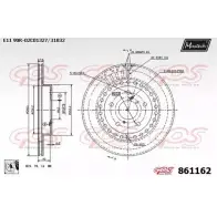 Тормозной диск MAXTECH BOBAHL 8611 62 1194805870 861162.0080