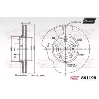 Тормозной диск MAXTECH 861198.0000 1194805898 86119 8 QZ0XWI