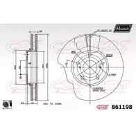 Тормозной диск MAXTECH 1194805899 T3VGV 861198.0060 8 61198