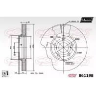 Тормозной диск MAXTECH 86 1198 ZCD3PEE 1194805900 861198.0080
