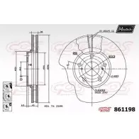 Тормозной диск MAXTECH 86119 8 X2RHJ 861198.6980 1194805903