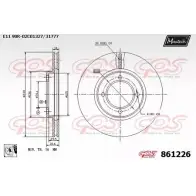 Тормозной диск MAXTECH PNPX1U 861226.0080 1194806044 86 1226