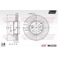 Тормозной диск MAXTECH 1194806068 8 61232 861232.0080 8K0YX