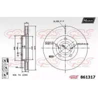 Тормозной диск MAXTECH 1194806440 861317.6880 86 1317 MXE3JC