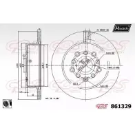 Тормозной диск MAXTECH 861329.0060 1194806509 BKZHF2 8613 29