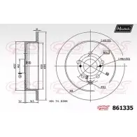 Тормозной диск MAXTECH 861335.0000 1194806544 8 61335 694S9SC
