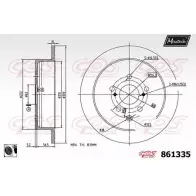Тормозной диск MAXTECH 1194806545 8613 35 2AFUG 861335.0060