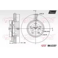 Тормозной диск MAXTECH 861 337 YR0BC0 861337.0000 1194806556