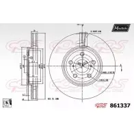Тормозной диск MAXTECH 8 61337 DFURJZ 861337.0080 1194806558
