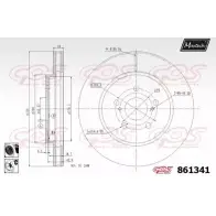 Тормозной диск MAXTECH 1194806583 86 1341 GKC27Y 861341.6060