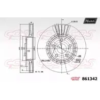 Тормозной диск MAXTECH 861342.0000 861 342 ODRHWAC 1194806586