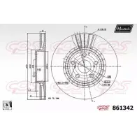 Тормозной диск MAXTECH 861 342 1194806588 861342.0080 519PQP7