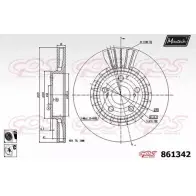 Тормозной диск MAXTECH 1194806589 861 342 FCMGV 861342.6060