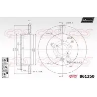 Тормозной диск MAXTECH 1194806639 UXV971 86 1350 861350.6980