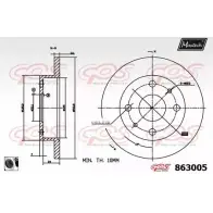 Тормозной диск MAXTECH 863005.0060 95CP0 86300 5 1194806820