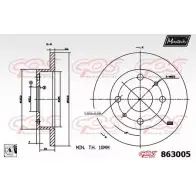 Тормозной диск MAXTECH 863005.0080 8 63005 1194806821 SZHDK47