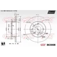 Тормозной диск MAXTECH 8630 08 863008.0060 1194806838 0RM11