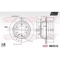 Тормозной диск MAXTECH 1194806917 863 111 AJTGLOC 863111.0080