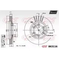 Тормозной диск MAXTECH 2CASE8 1194806944 863116.6980 86311 6