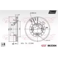 Тормозной диск MAXTECH C44MC2 1194807013 863304.0080 86 3304